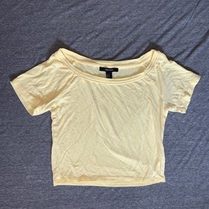 FOREVER 21 YELLOW CROP TOP
